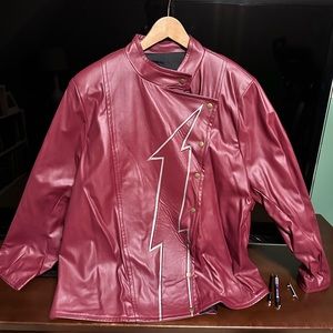 Golden Age Flash Jacket.  Was custom made for someone who fits a size XXL .